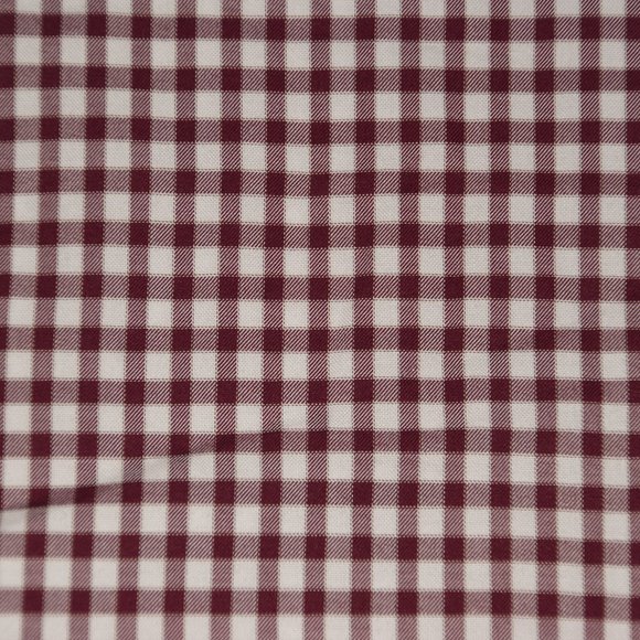 002 PAUL FREDRICK Red Gingham Check Button Down Shirt - Picture 3 of 5